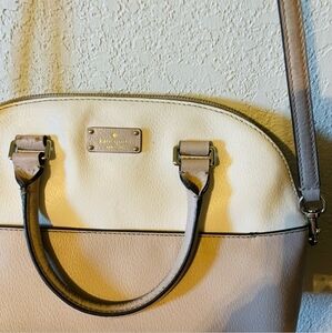 Kate Spade Cream and Taupe Satchel
